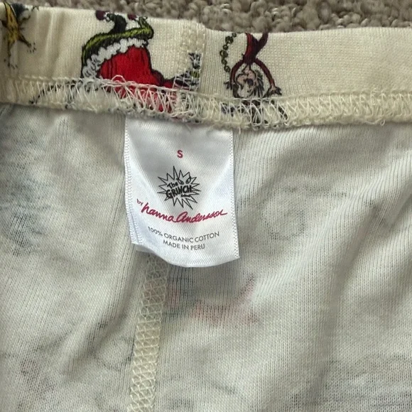 Hanna Andersson Cream and Red Pajama Pants - Picture 2 of 3
